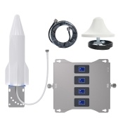 Conjunto de amplificador de sinal de telefone celular Quad-Band C Rockets-Forma - 900/1800/2100/2600MHz Repetidor GSM/DCS/WCDMA/LTE