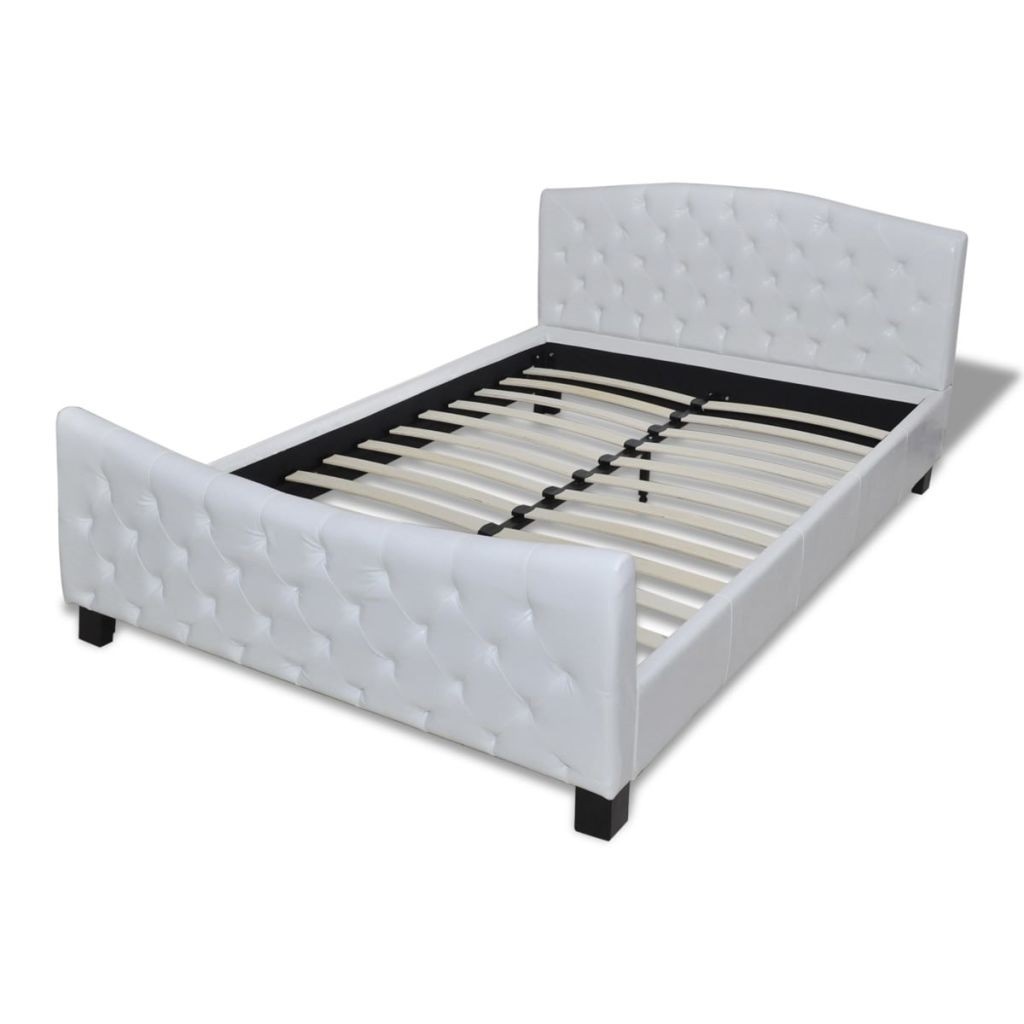 double bed with mattress imitation leather white 180x200 cm sales online tomtop - Online Mattress Sales double bed with mattress imitation leather white 180x200 cm sales online tomtop - Online Mattress Sales