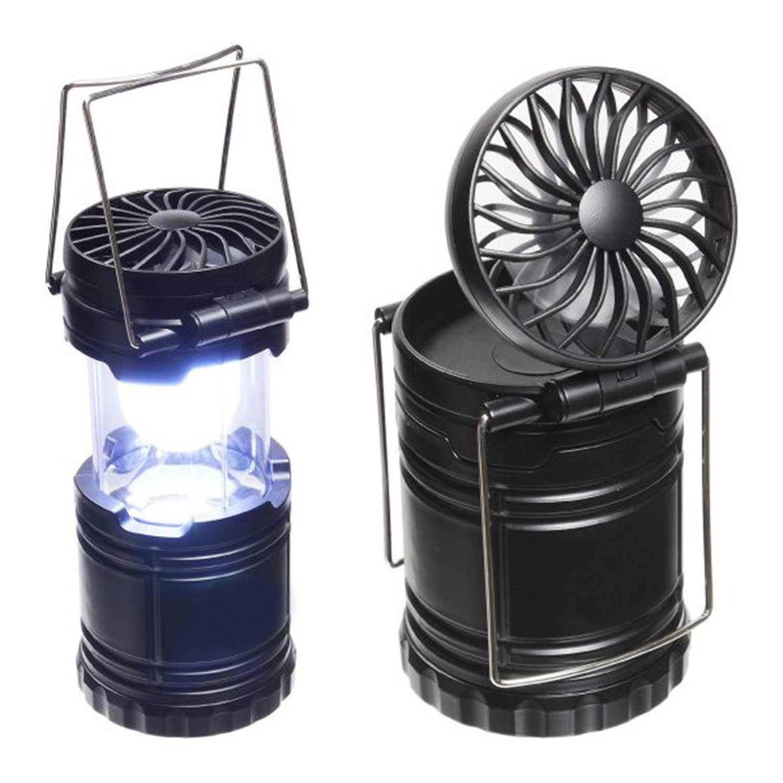 Cafago - 60% OFF 1 Pack LED Camping Lantern Collapsible 250LM Lanterns with Fan,free shipping+$12.49