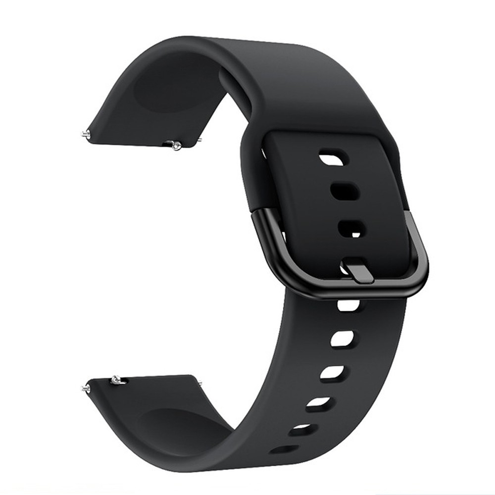 Replaceable Silicone Watch Strap 20mm/22MM Buckle Watch Strap Watch Band Compatible with Samsung Galaxy Watch Active2 Black
