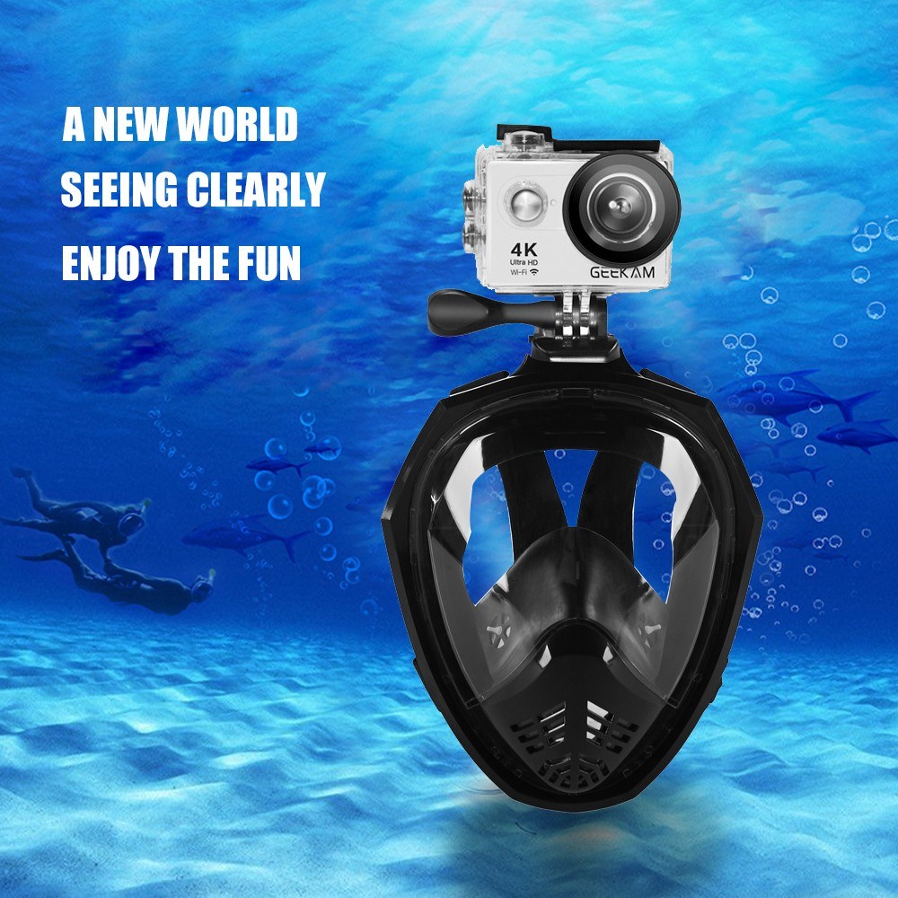 Full Face Detachable Dry Snorkeling Diving Mask 