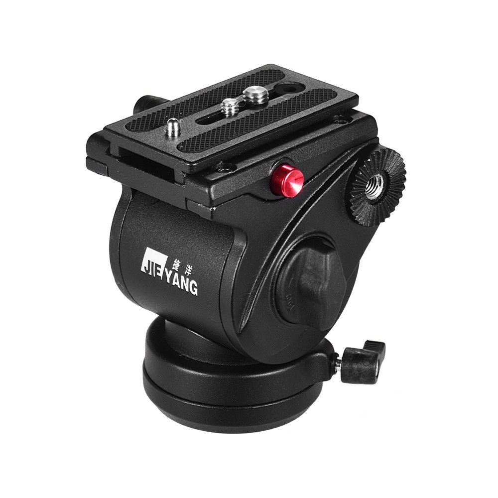 JIEYANG JY0506H Professiona Aluminum Alloy Fluid Video Head Hydraulic Damping Tripod Head