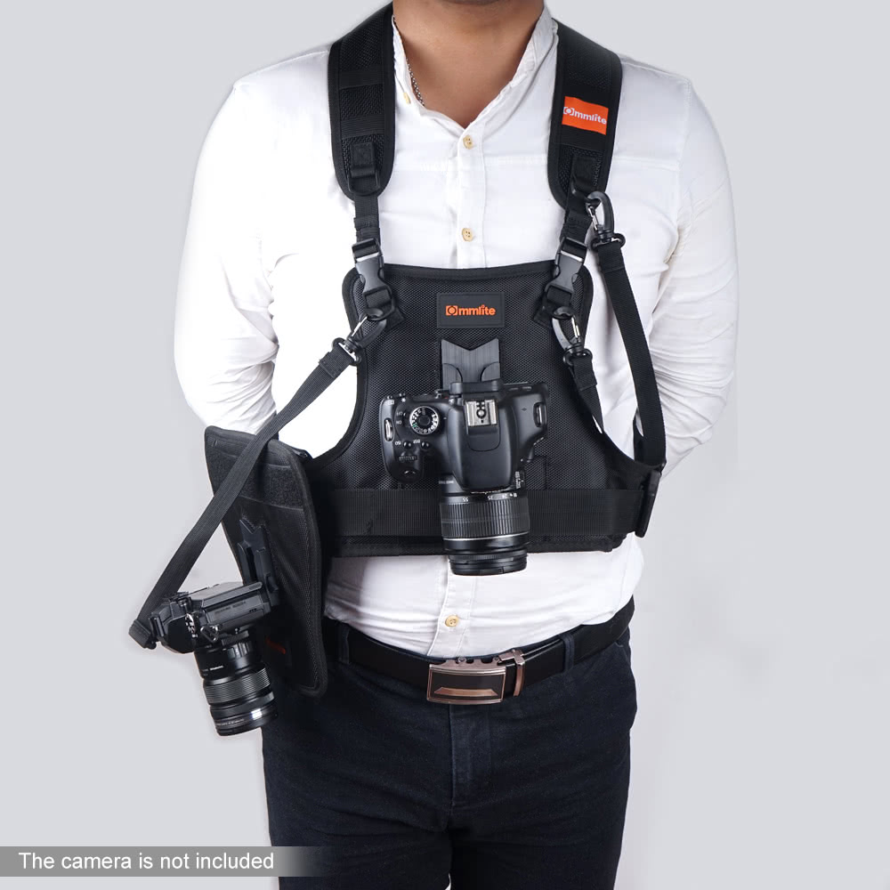 Commlite MultiFunctional Waterproof Dual Camera Lens Carrying Vest