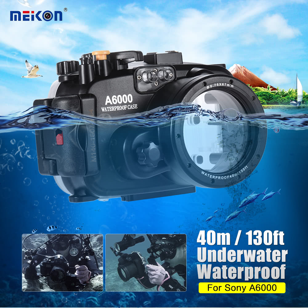 MEIKON SY-13 40m / 130ft Underwater Waterproof Camera Case