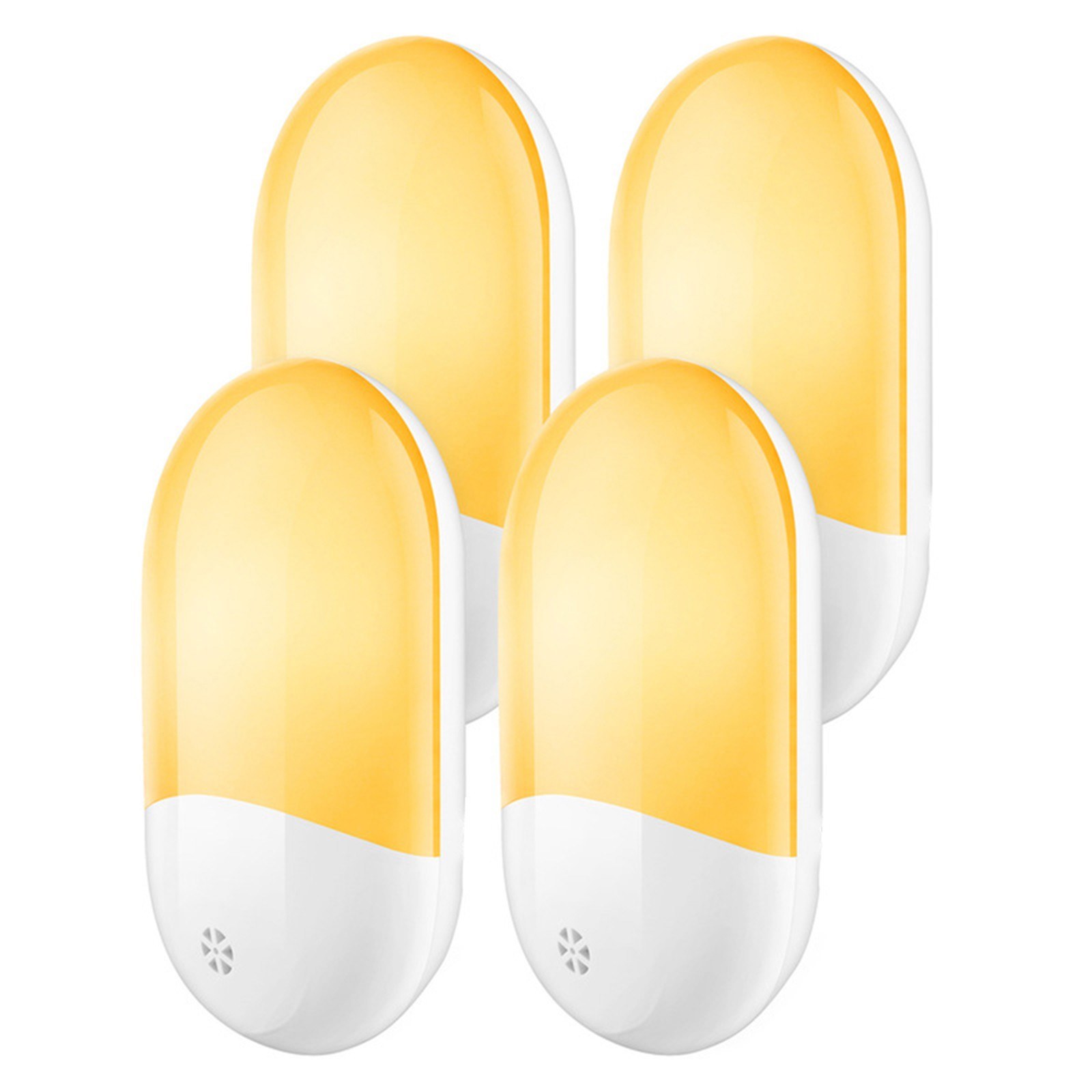 Cafago - 56% OFF 4pcs LED Night Light Plug-In Smart Light Sensor Night Lamp,free shipping+$20.82