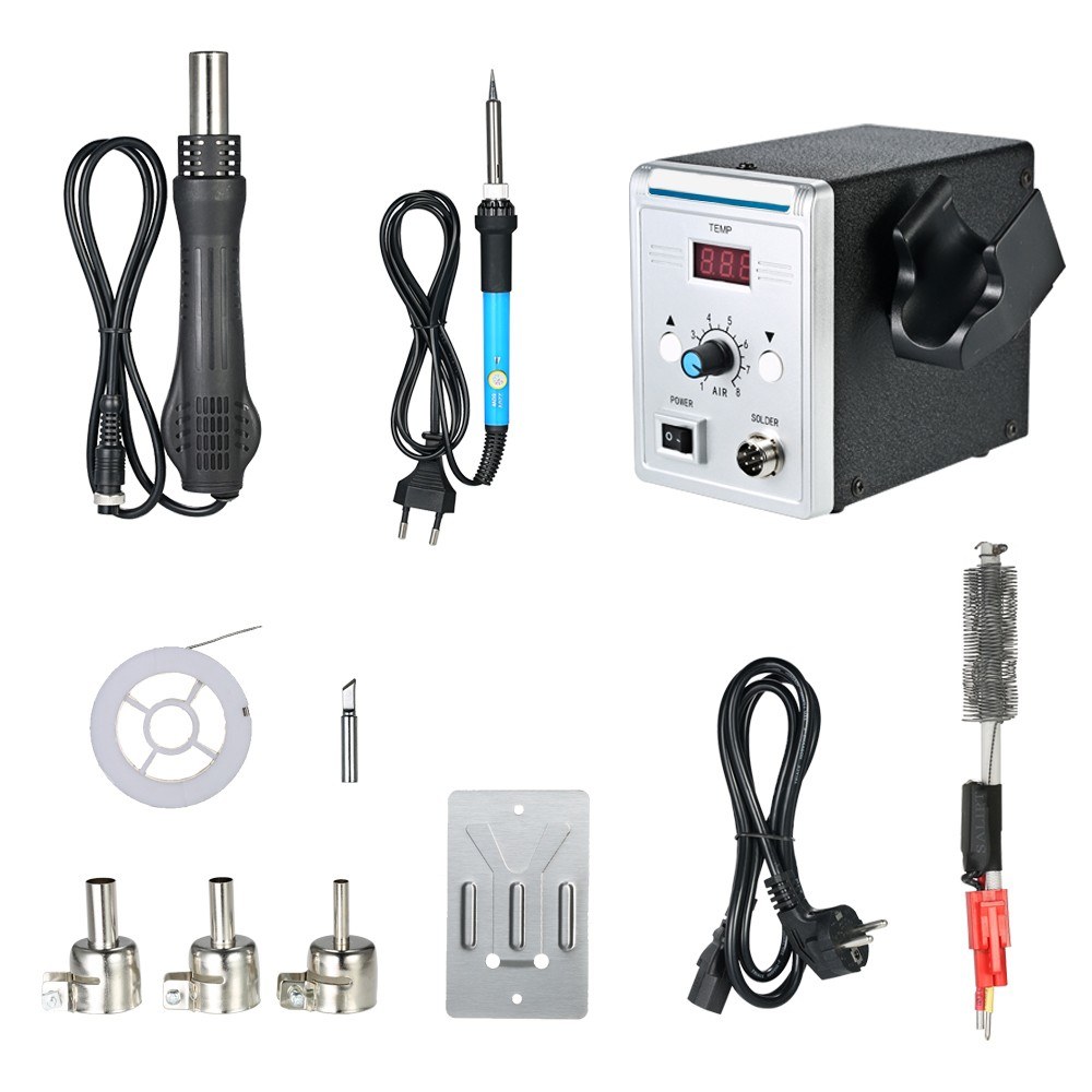 700W 120L/min Kit Pistolet à Air Chaud Station De Soudure Température Réglable 700W 120L/min Kit Pistolet à Air Chaud Station De Soudure Température Réglable