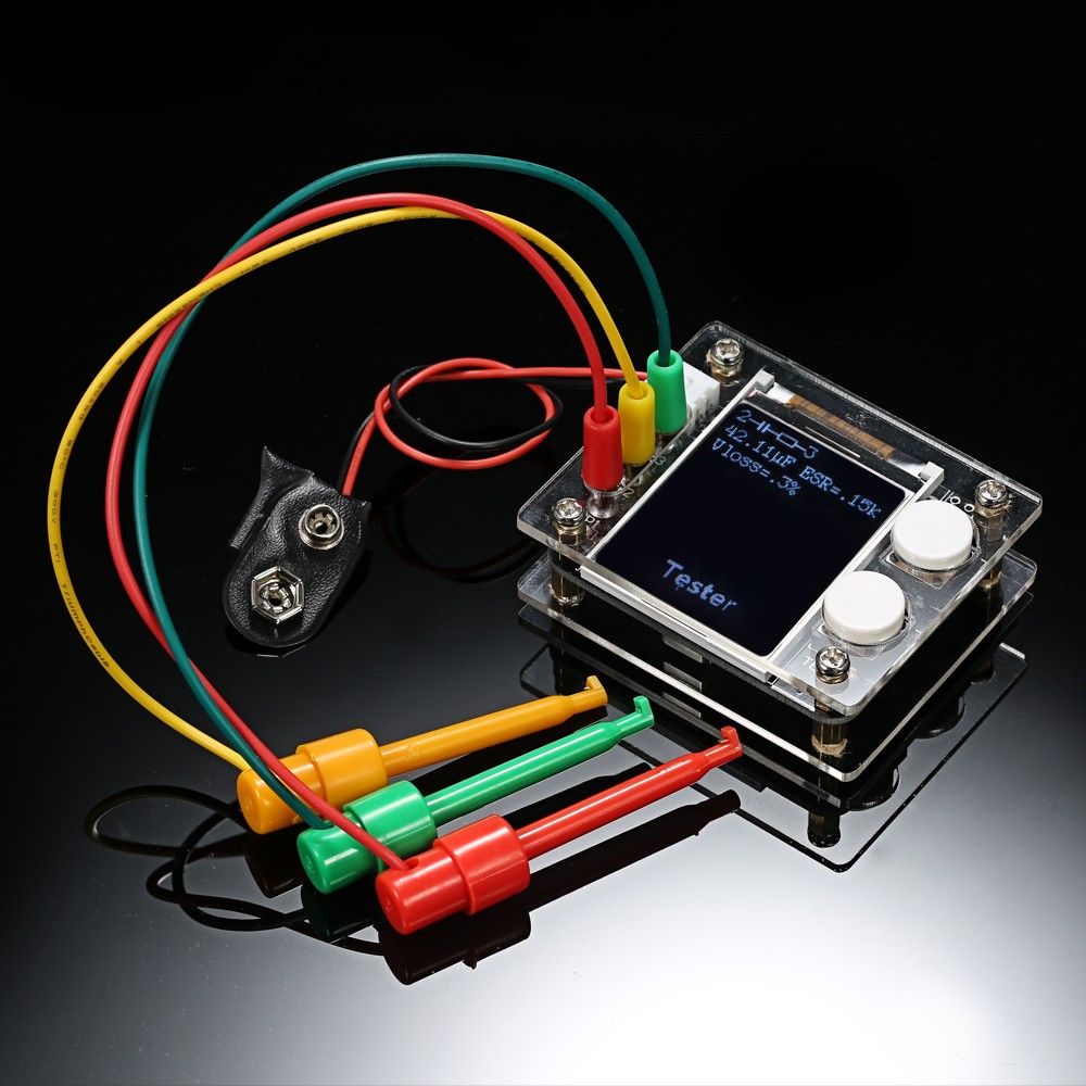 Multifunctional 1.8" TFT LCD GeekTeches MK328 Transistor Tester Diode Capacitance ESR Voltage Frequency Meter SMT Soldering