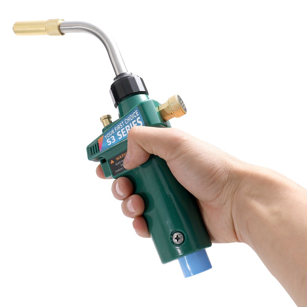 Heating Solder Burner Braze Welding Torch MAPP Gas Self Ignition