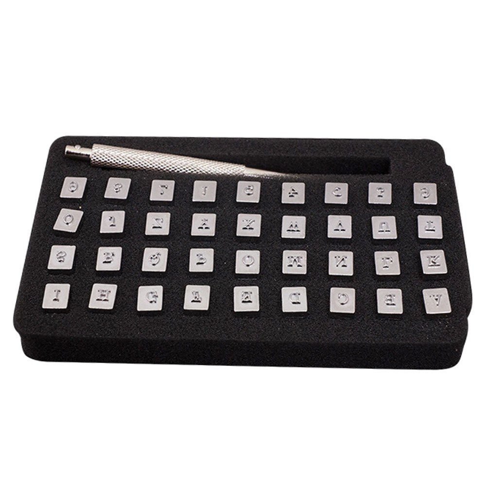 Best 36pcs Replaceable Leather Number Letter Punch Set 1 Sale Online Shopping Cafago Com