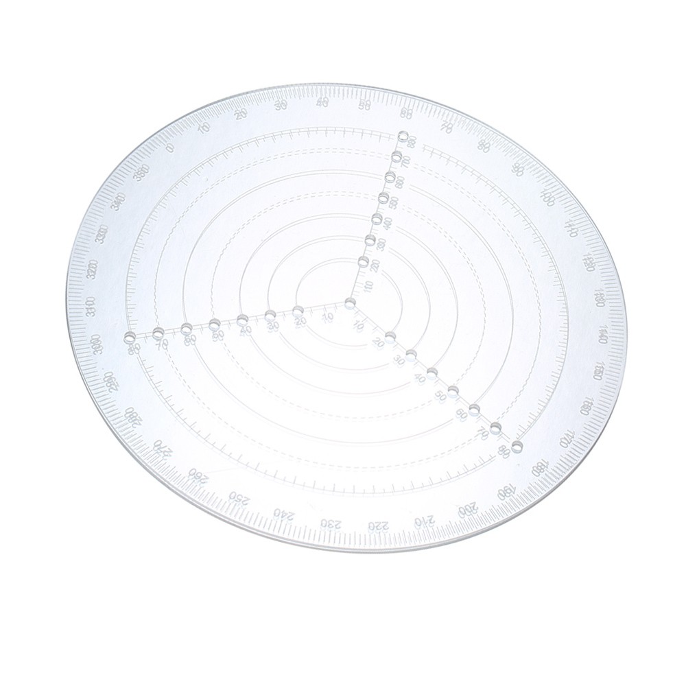 Round Center Finder Compass Clear Acrylic Lathe Centering Tool Circle Gauge for Drawing Circles Wood Turning Lathe Work Tool Circles Diameter