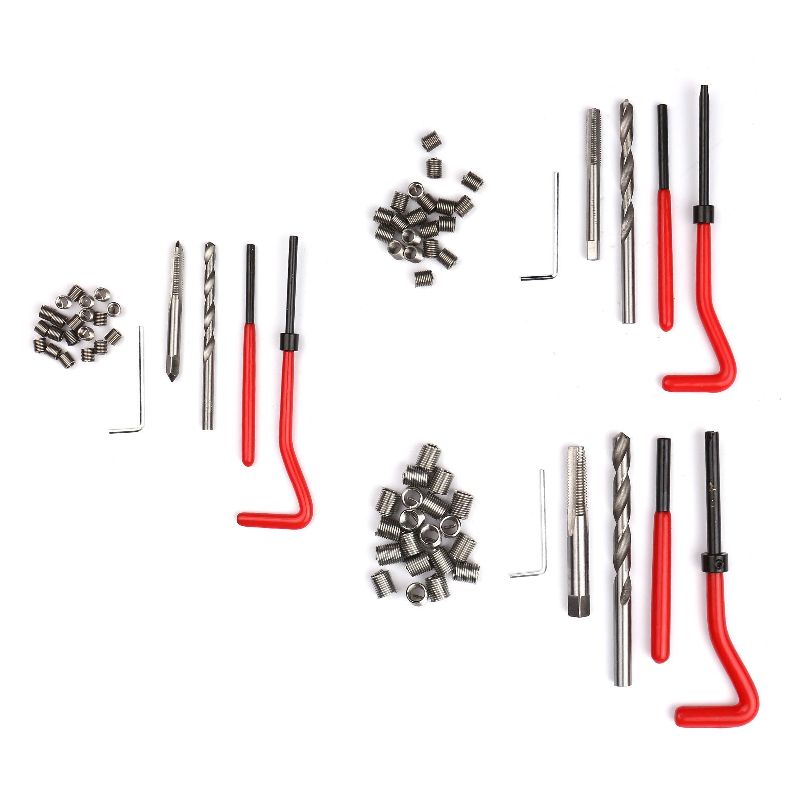 75pcs Thread Repair Kit Metric HSS Drill Helicoil Stripped Damaged
