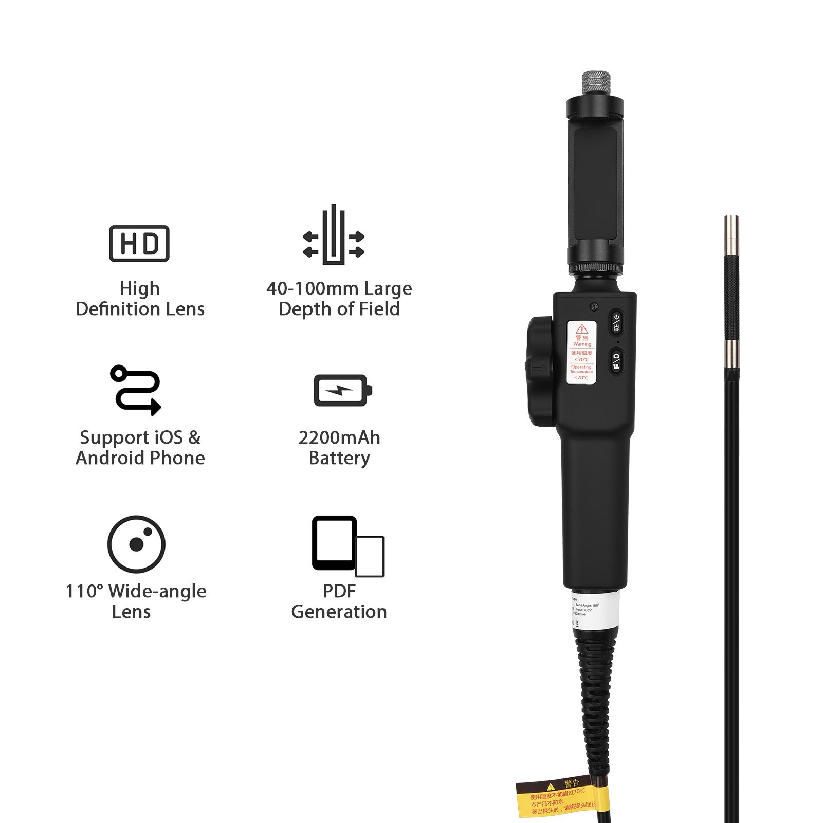Finder Borescope Multifunctional Steering Endoscope Photo Taking