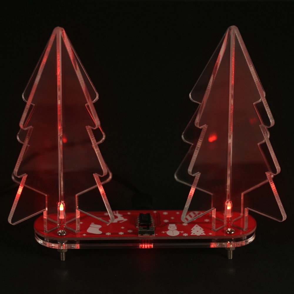 diy full color changing led light acrylic 3d christmas tree electronic learning kit module sales online red tomtop - 3d Acrylic Christmas Decorations diy full color changing led light acrylic 3d christmas tree electronic learning kit module sales online red tomtop - 3d Acrylic Christmas Decorations