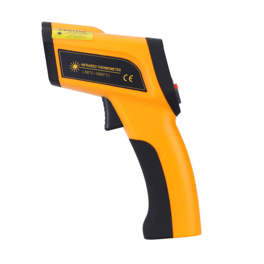KKmoon 18~1350℃ 50:1 Thermom/ètre infrarouge Sans contact LCD USB Portable Digital Temperature Tester Pyrom/ètre avec R/étro/éclairage Centigrade Fahrenheit Emisivit/é R/églable Stockage de Donn/ées
