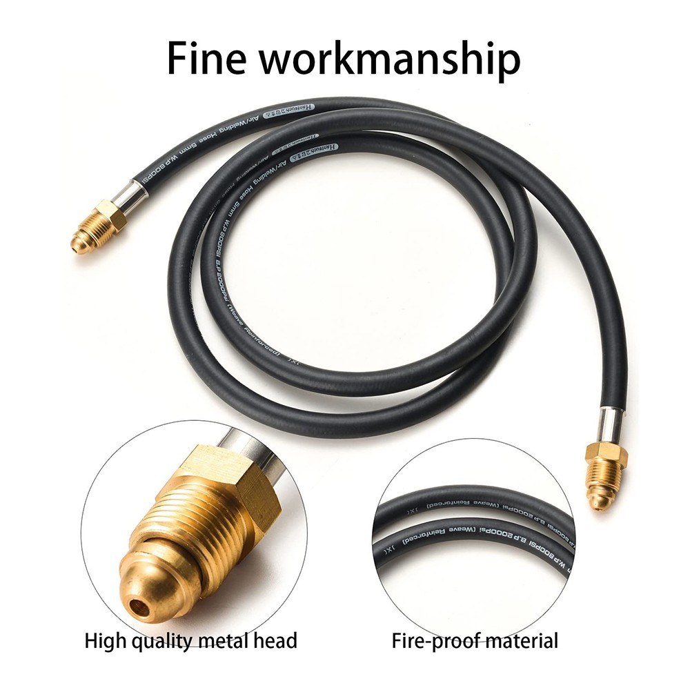 AGPtek Argon CO2 Flow Meter Regulator Hose, Mig Tig, UNF5/8,6.56ft With