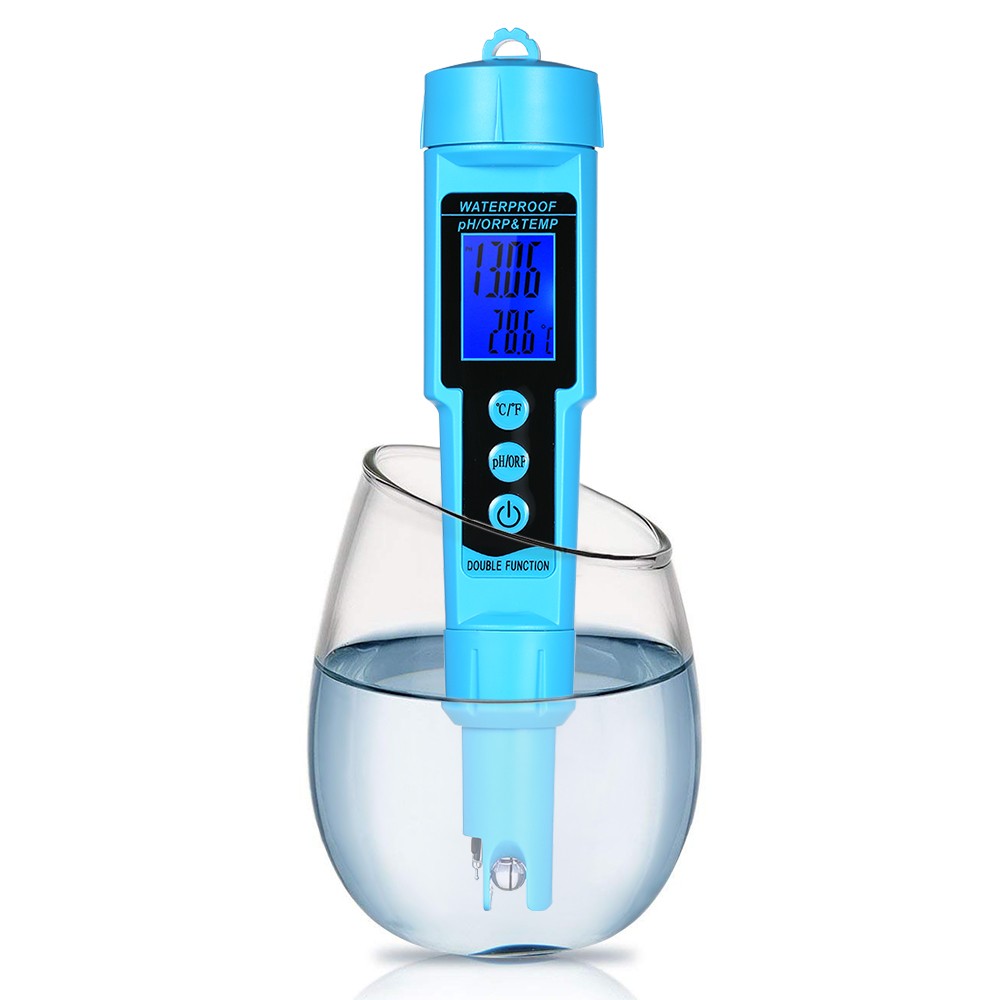Professional 3 in 1 pH/ORP/TEMP Meter Water Detector Multi-parameter Digital LCD Tri-Meter Multi-function Water Quality Monitor Multi-parameter Water Quality Tester