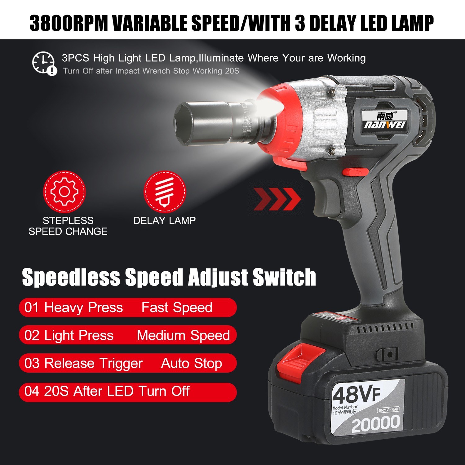 1/2"Air Impact Wrench Gun Mini Pneumatic Cars Repair Tools Max Torque 1280N.M 1/2"Air Impact Wrench Gun Mini Pneumatic Cars Repair Tools Max Torque 1280N.M