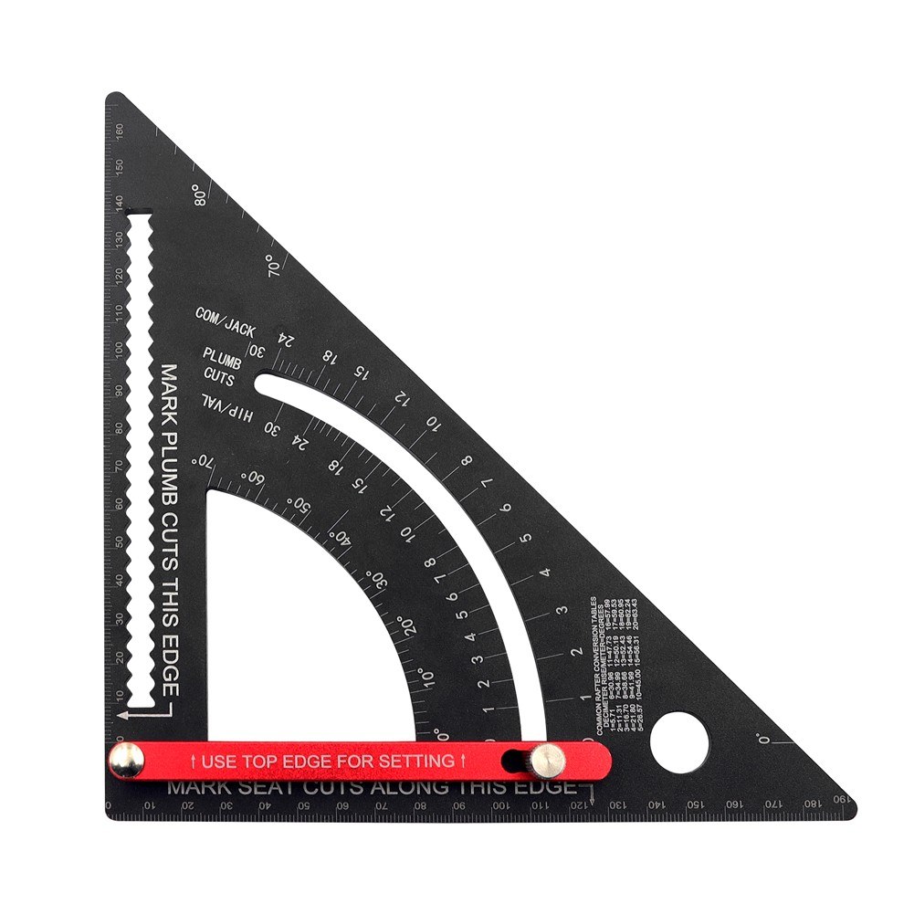 Adjustable Woodworking Triangles Ruler Aluminum Alloy Triangles Ruler