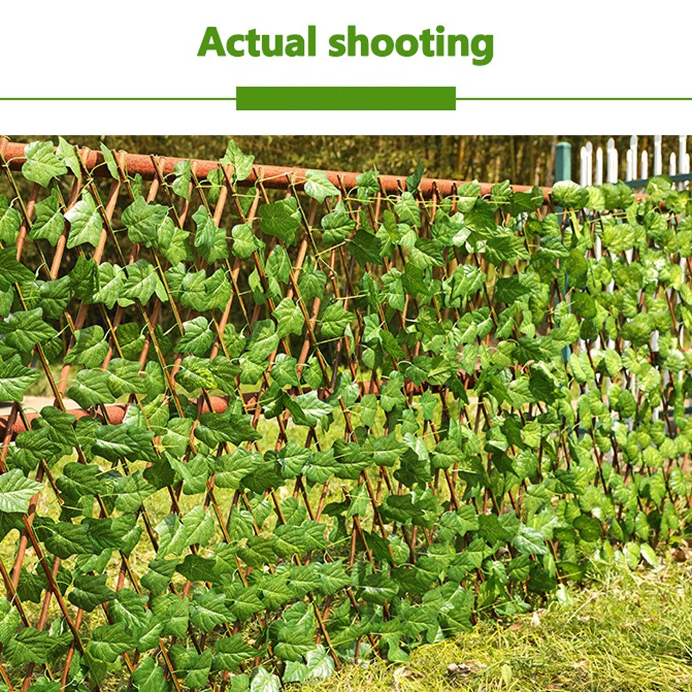 Erweiterbarer Hofzaun Haus Einziehbarer künstlicher Gartenzaun