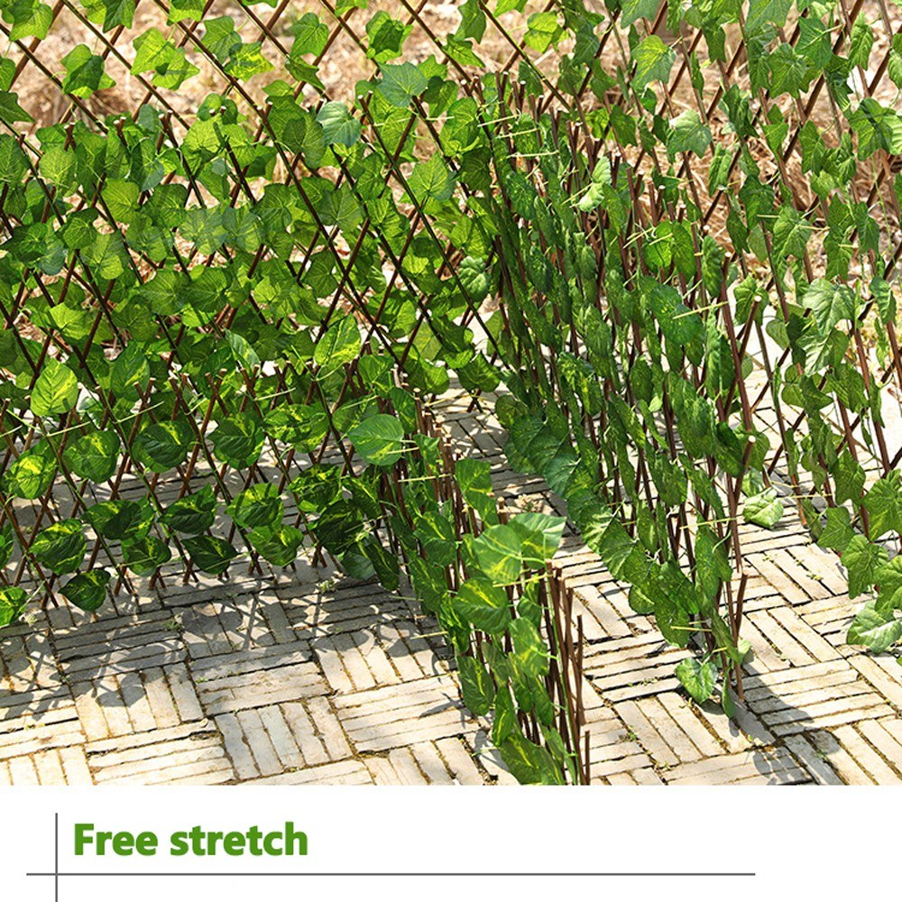 Erweiterbarer Hofzaun Haus Einziehbarer künstlicher Gartenzaun