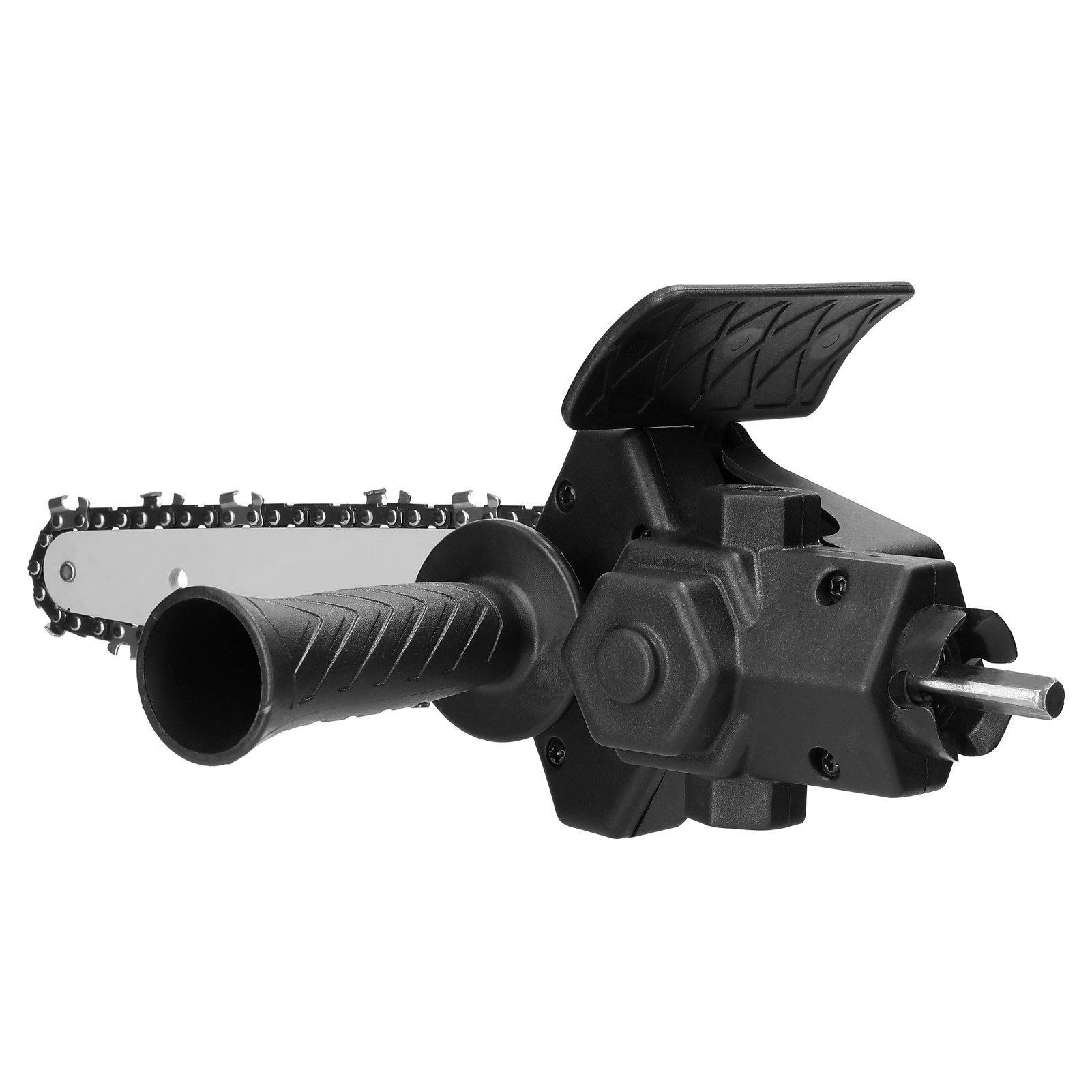 6 Inch Electric Drill Modified To Electric Chainsaw Tool Attachment