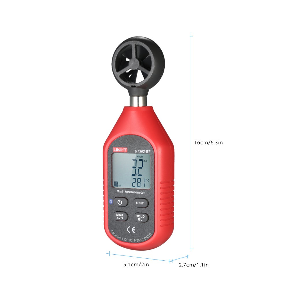 Mini LCD Wind Speed Gauge Air Velocity Meter Digital Anemometer Thermometer BAF Mini LCD Wind Speed Gauge Air Velocity Meter Digital Anemometer Thermometer BAF