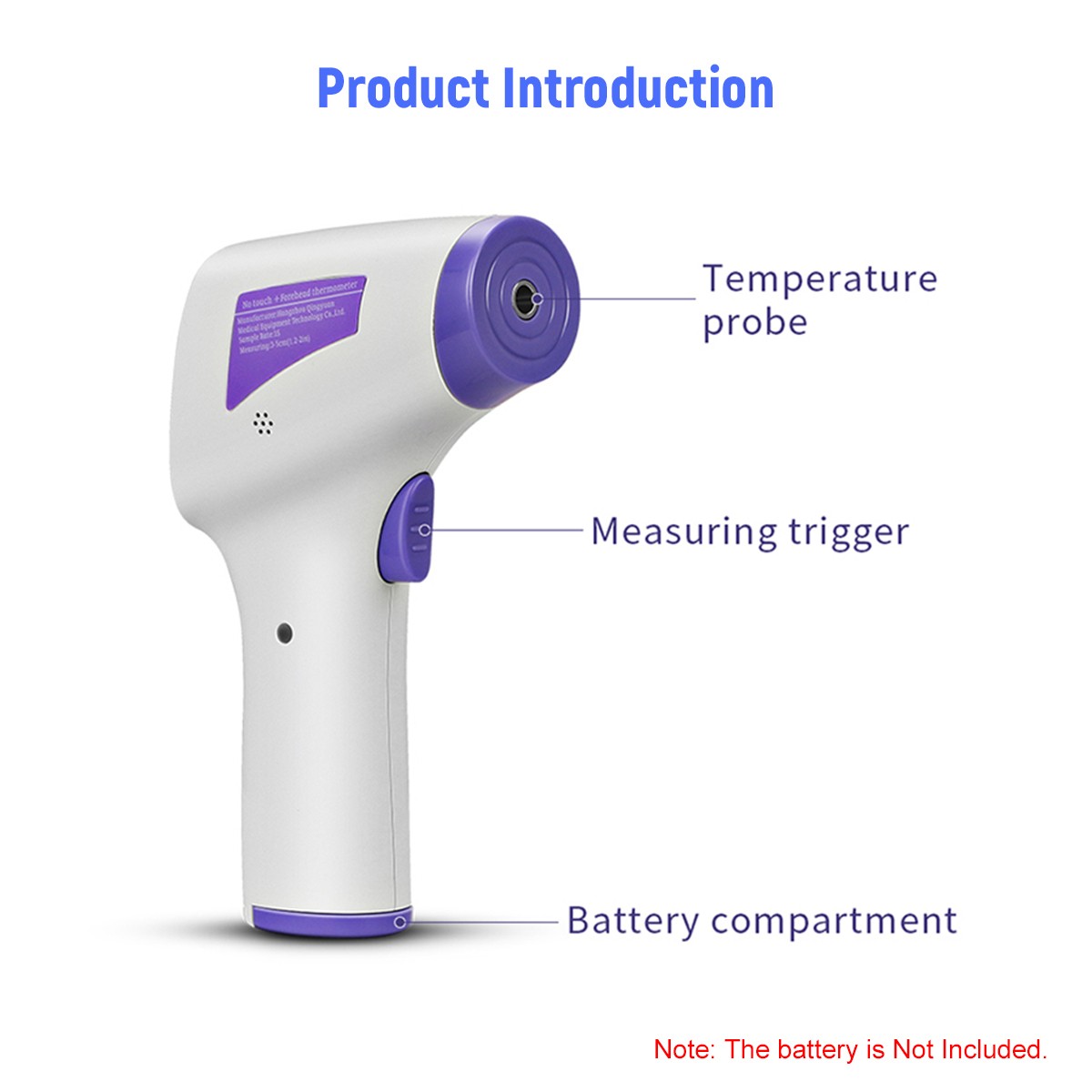 Infrared Thermometer Portable Digital Forehead Temperature Gauge 33℃ to