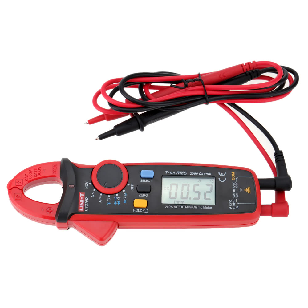 tomtop.com - 31% OFF UNI-T UT210D Digital AC/DC Current Voltage Resistance Capacitance Clamp, Limited Offers $45.49