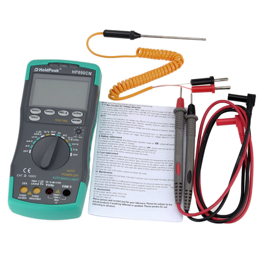 HoldPeak HP-890CN LCD Digital Multimeter