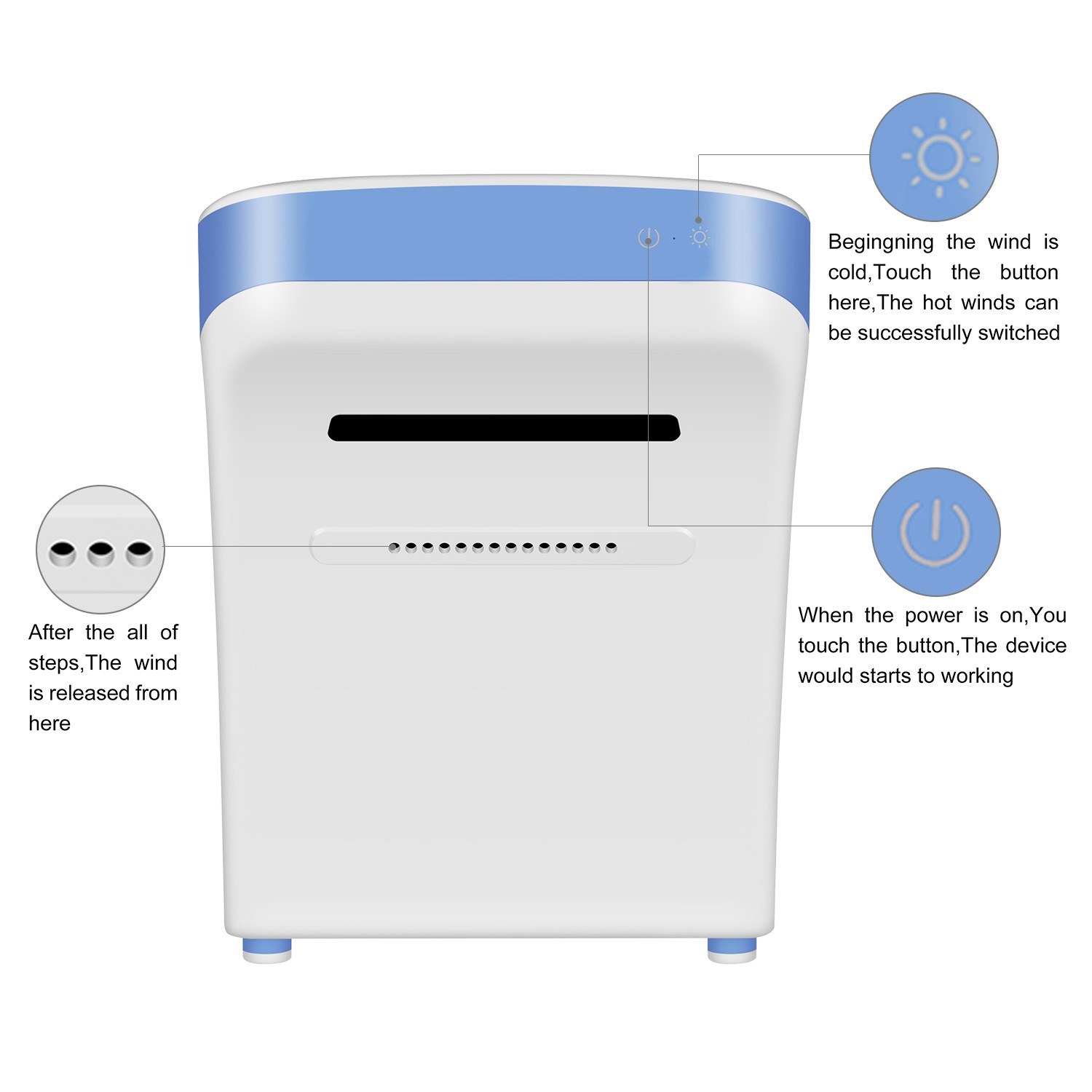 Best Automatic Hand Foot Dryer With Hepa Filter High Speed Air Blue Sale Online Shopping Cafago Com