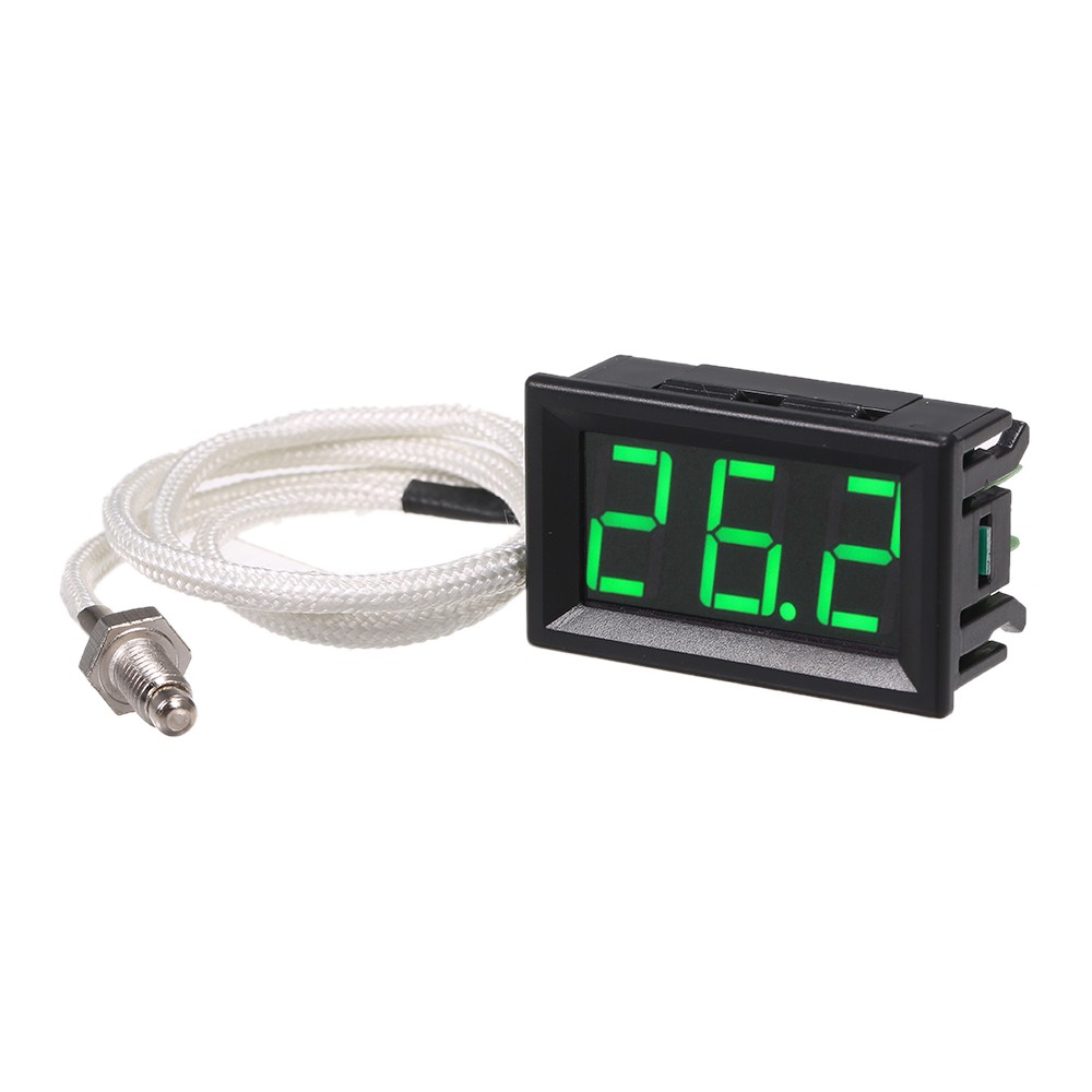 XH-B310 Industrial Digital Thermometer 12V Temperature Meter K-type M6 Thermocouple Tester -30~800℃ Thermograph High Accuracy with LED-Display
