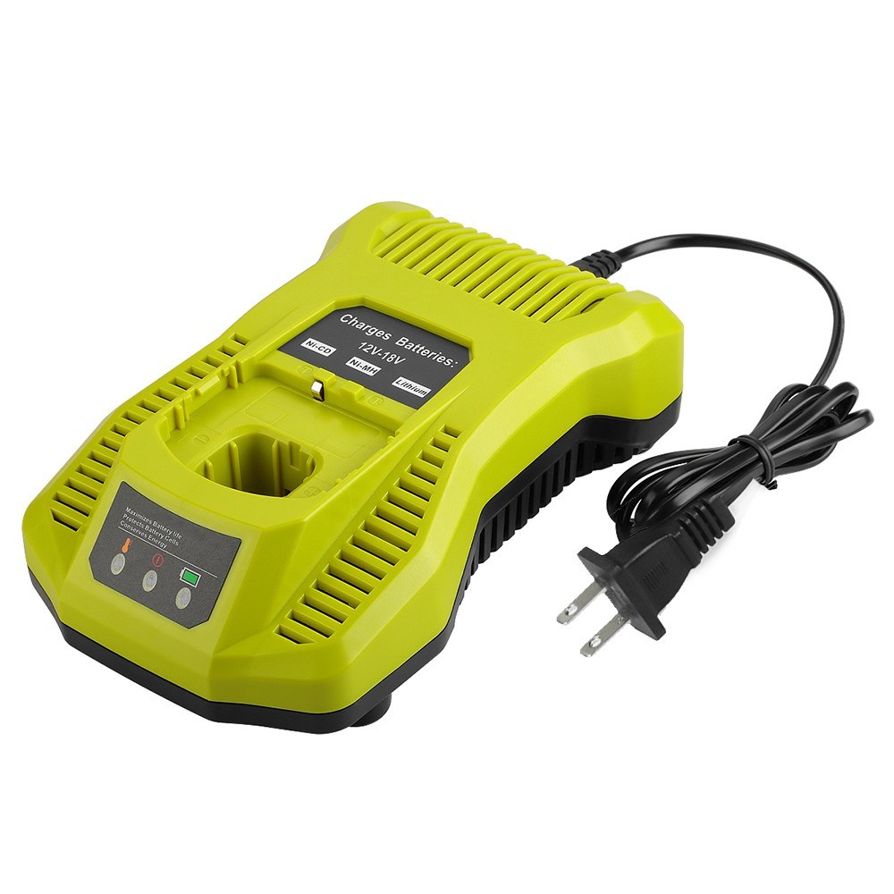 Dual Chemistry IntelliPort Charger for All Ryobi 12V-18V ONE+ Lithium Battery & NiCad Battery Charger Ryobi One + P104 P105 P102 P103 P107 P108 18V Tools