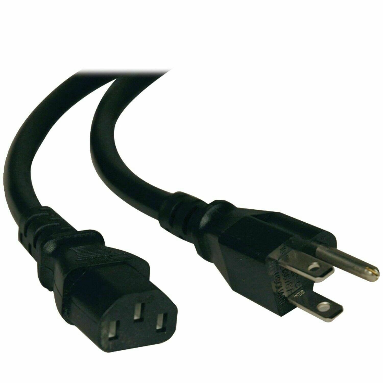 6Ft AC Power Cable Cord 3-prong Computer or Printer