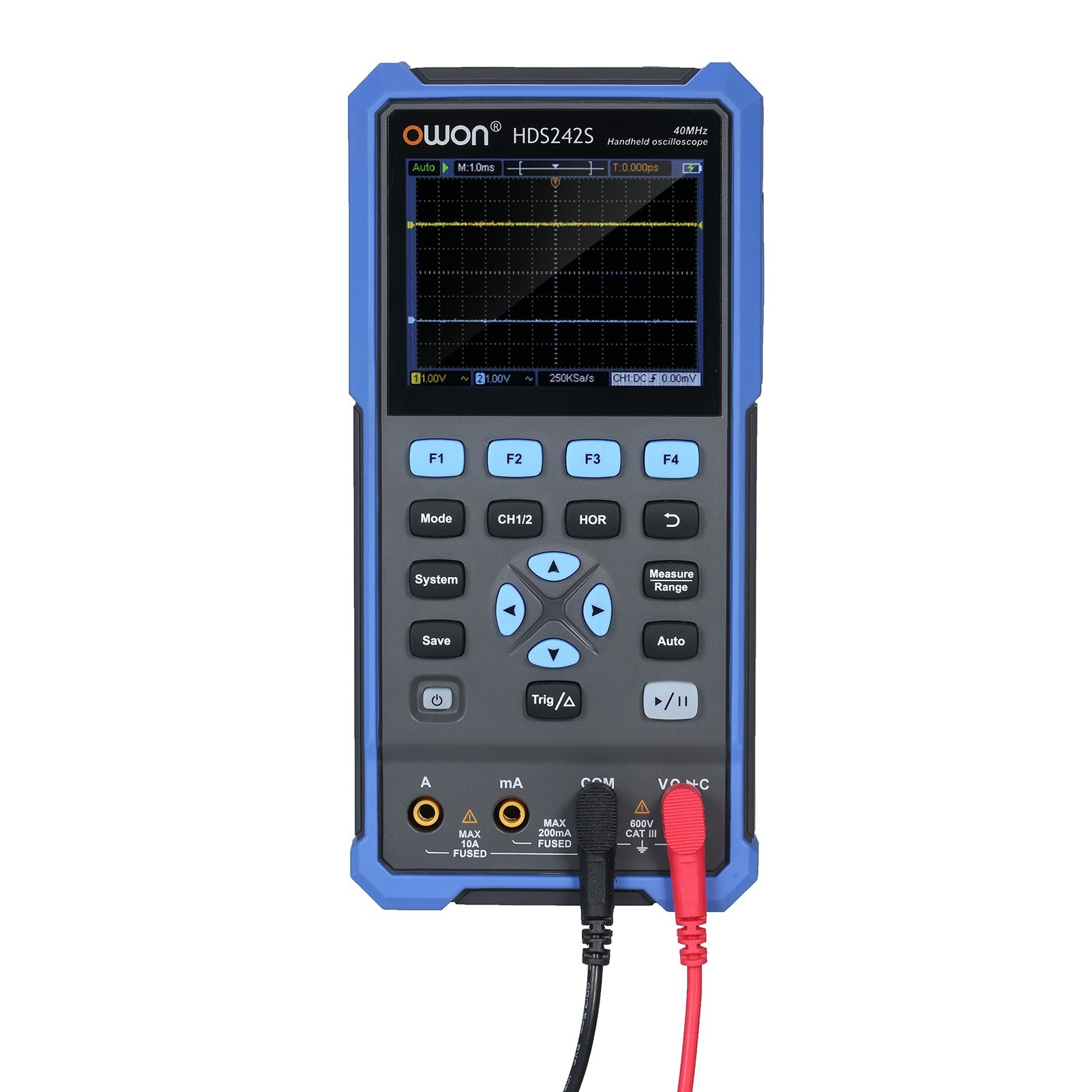 Waveform Generator DMM Qnotici HDS242S 2CH Handheld Oscilloscope