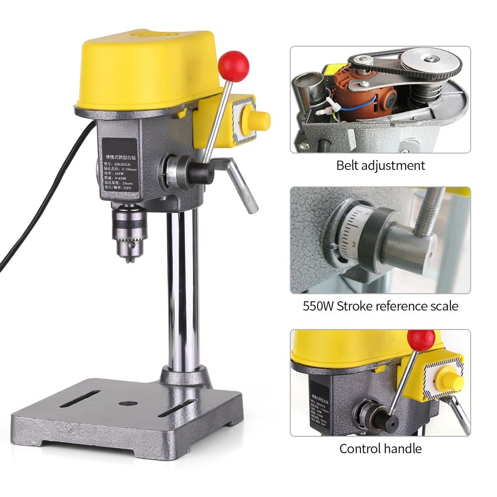 Bench Clamp Micro Drill for CNC Power Tools LKSDD Drill Presses,Multi-Function Adjustment Bench Drill Press 220V 450W Bench Clamp Micro Drill for CNC Power Tools LKSDD Drill Presses,Multi-Function Adjustment Bench Drill Press 220V 450W