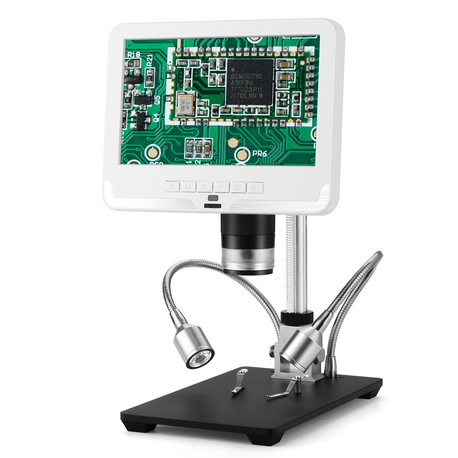 AD206 7 Inch LCD Screen 2.0MP 200X Digital Microscope Industrial