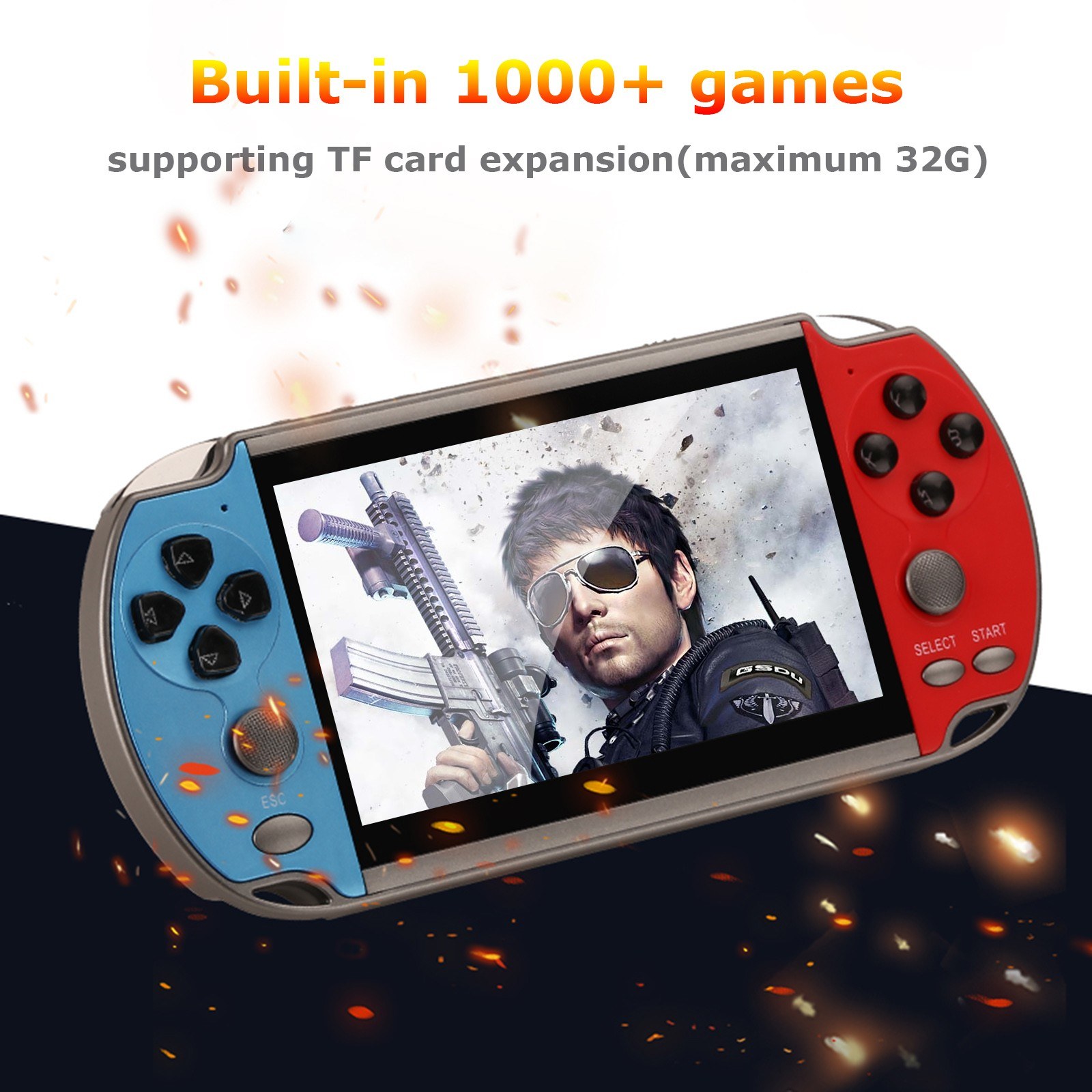 X7 4.3 Inch Video Game Console Handheld Game Players