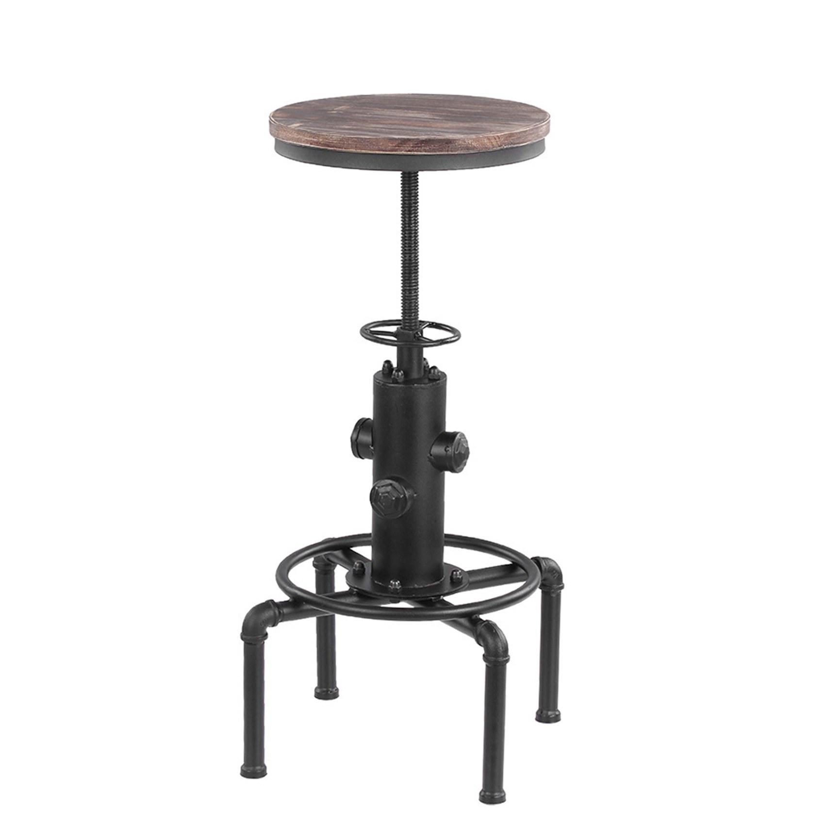 Cafago - 43% OFF iKayaa Metal Industrial Bar Stool,Free shipping+$51.99