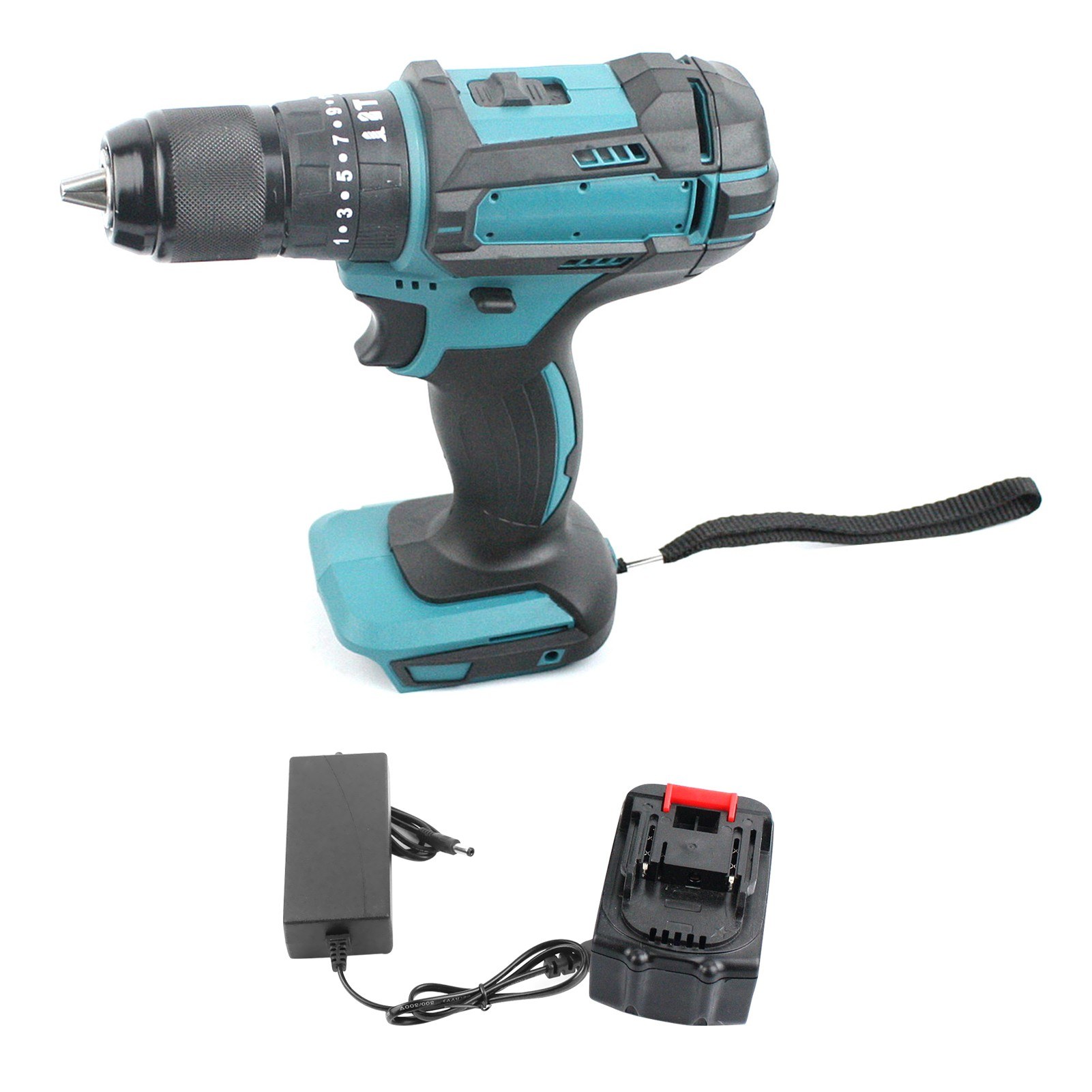 Cordless Drill Rechargeable Power Screwdriver Drill Driver (1 battery)