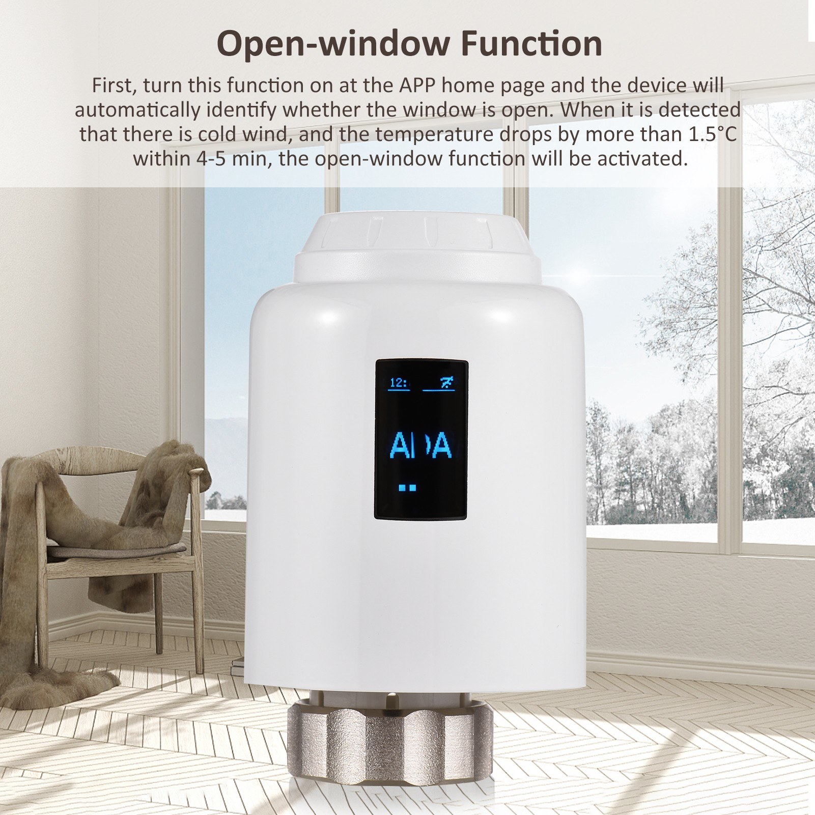 ZigBee Thermostatic Radiator Valve Programmable Smart Radiator