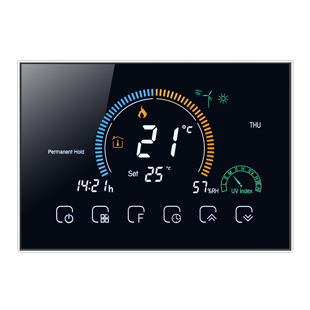 95-240V Wi-Fi Smart Thermostat Programmable Thermostat 5+1+1 Six Periods Voice APP Control