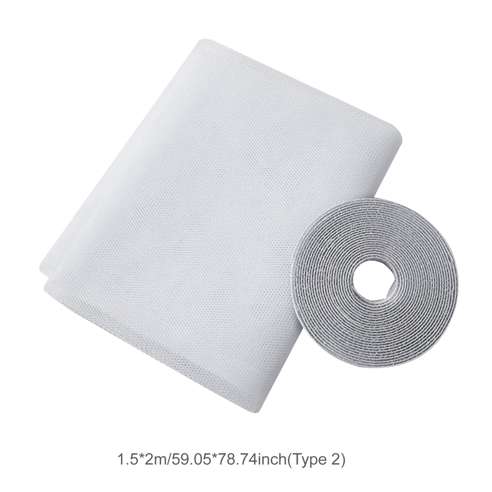 DIY Window Screen with Self-Adhesive Tapes Mosquito Net for Windows Insect Netting Mosquito Protector Mesh Curtain 59 x 78 Inch