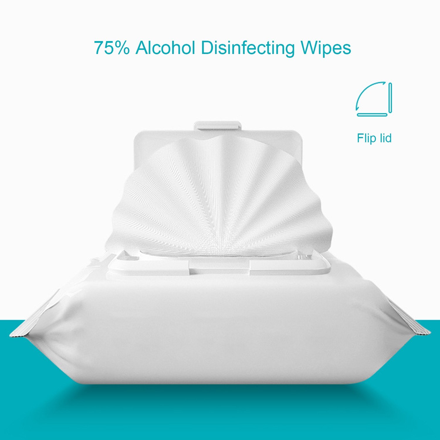 Portable 75 Alcohol Disinfecting Wipes Premoistened Sterilization