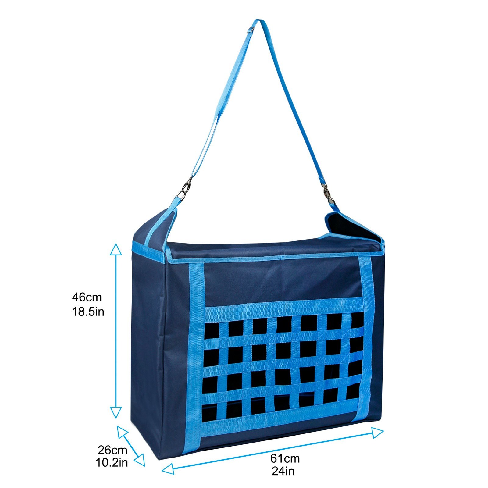 Hay Storage Bag Tote Bag with Adjustable Strap Slow Feed Feeder Bag
