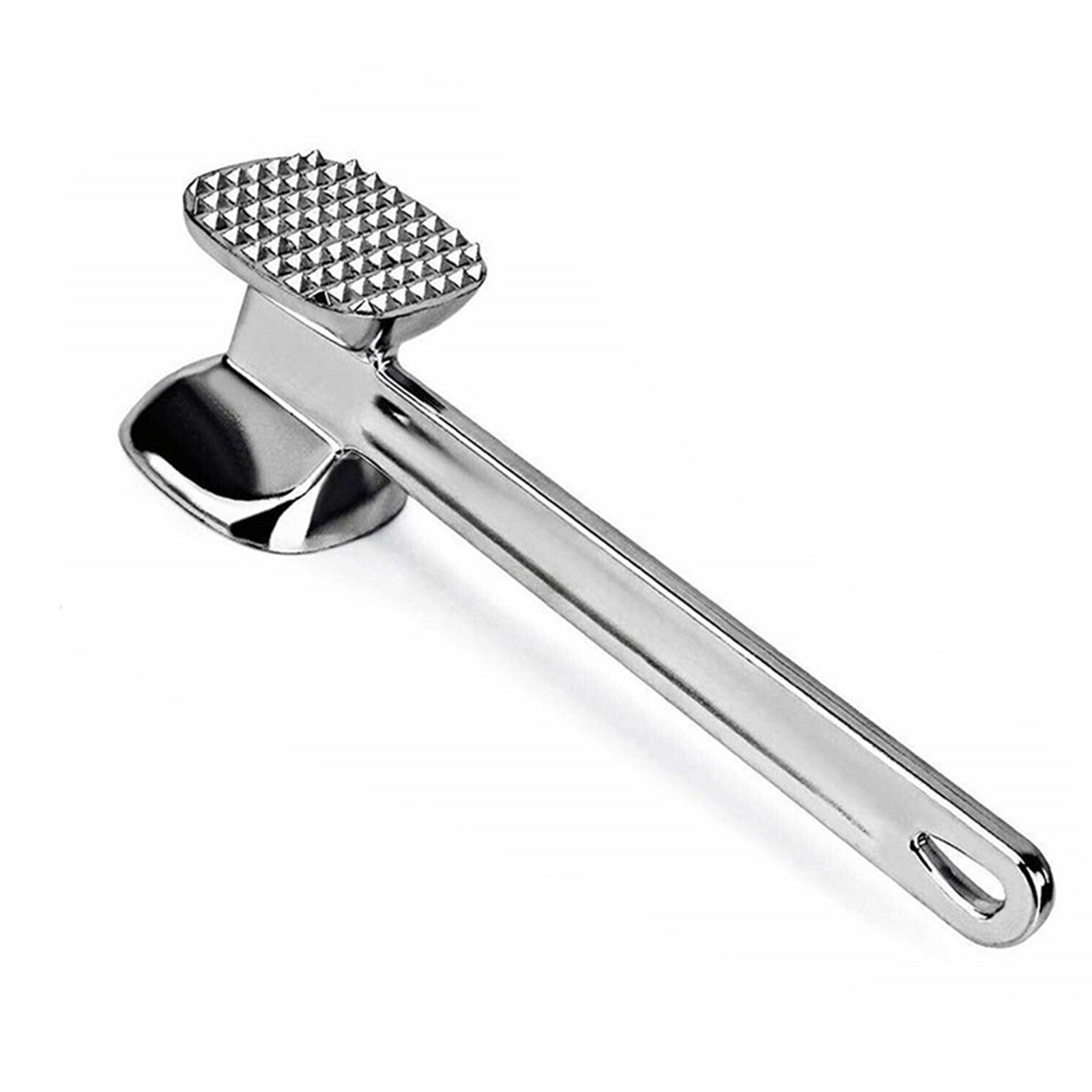 Meat Tenderizer Hammer Tool Dual-Sided Nails Meat Mallet Meat Hammer for Steak Chicken Fish Meat Pounder With Aluminum Alloy Rubber Comfort Grip Handle Meat Tenderizer Tool