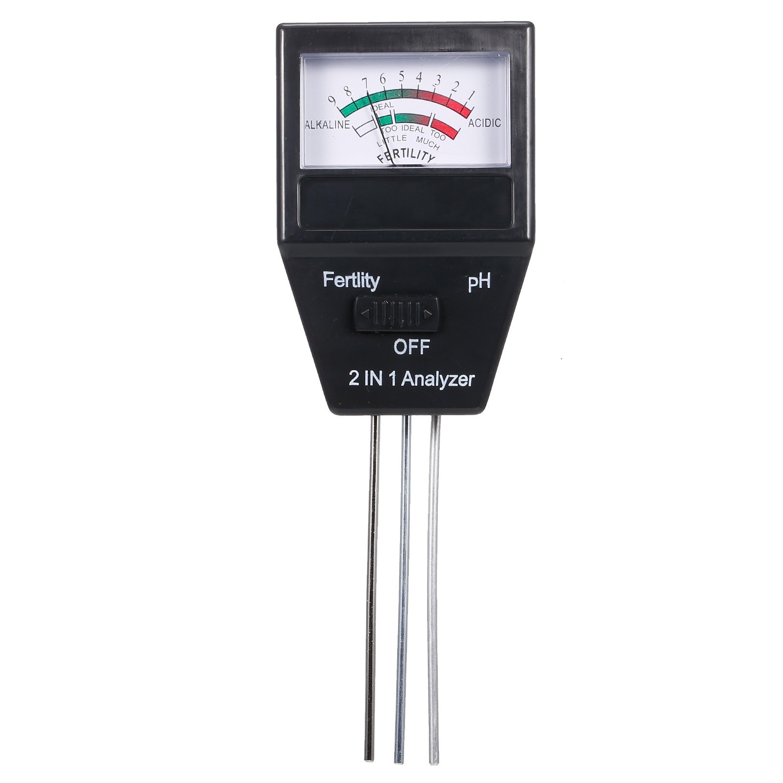 2-in-1  Soil pH Meter Fertility Tester
