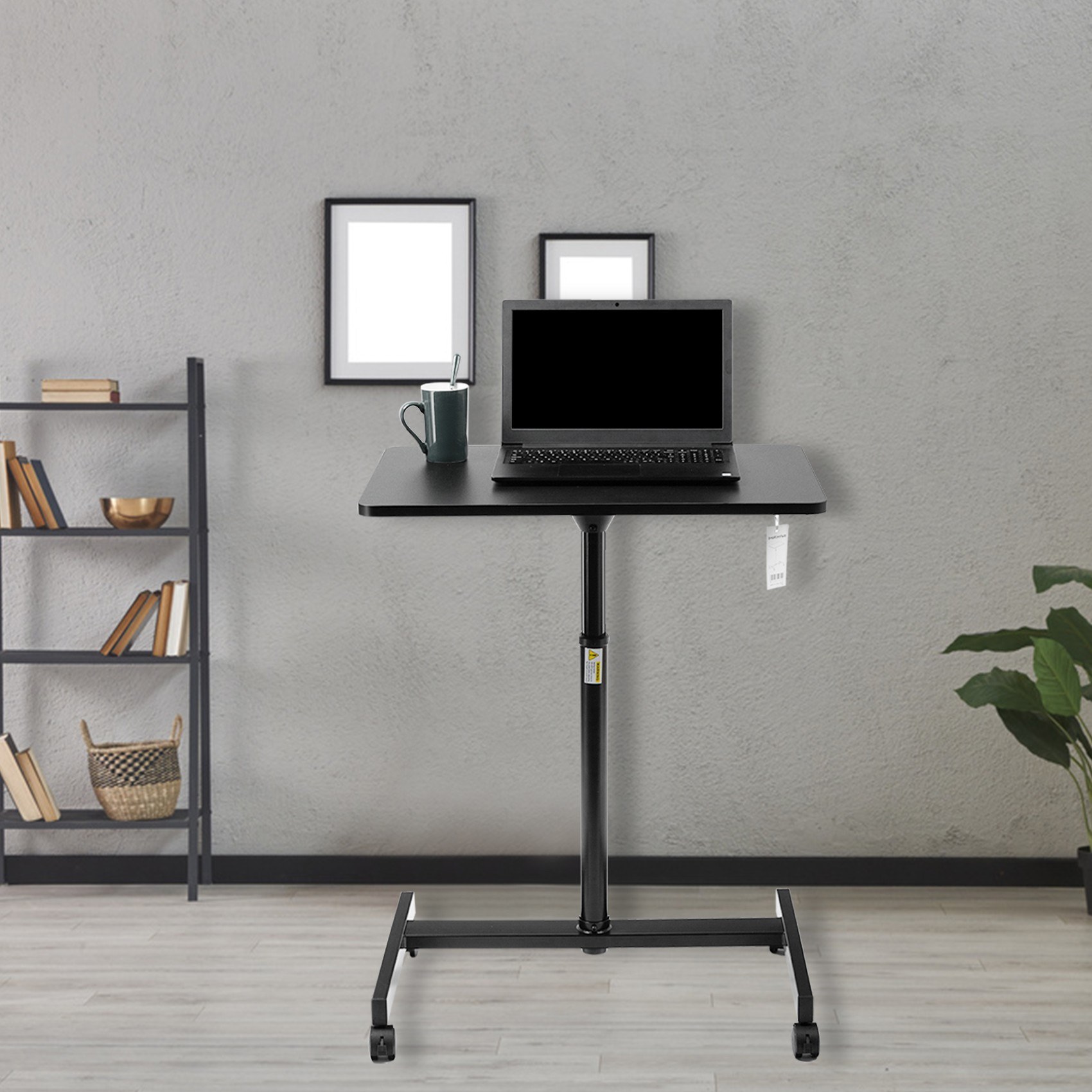 Cafago - 38% OFF Laptop Desk Pneumatic Height Adjustable Sit and Stand Movable Laptop Desk $113.99