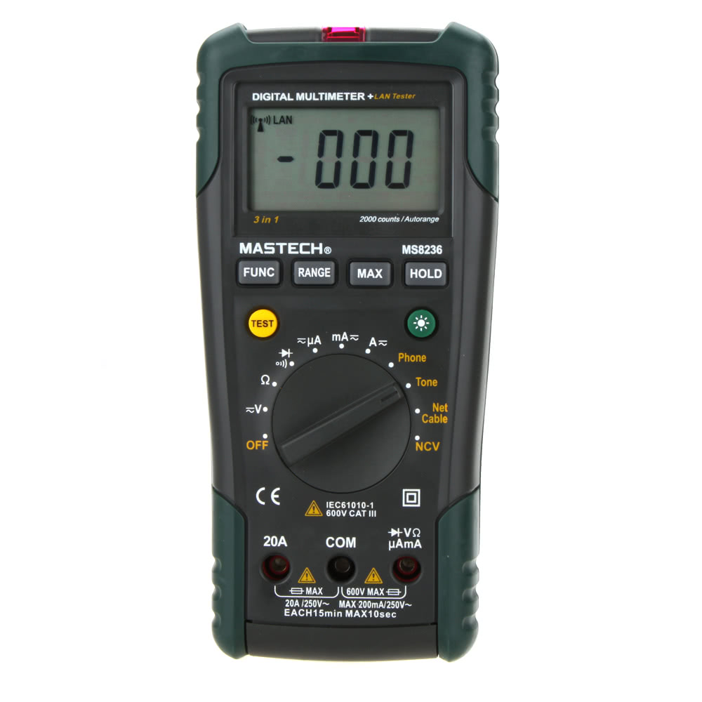 MASTECH MS8236 NCV Auto Ranging DMM Digital Network Multimeters