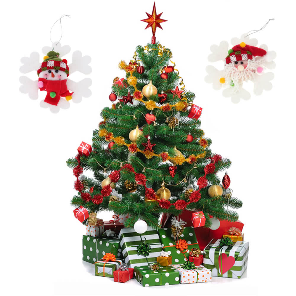 Hot Sale New Style Christmas Products Oldman Snowman Hanging Pieces Christmas Ornament XMAS Tree Decoration 2pcs