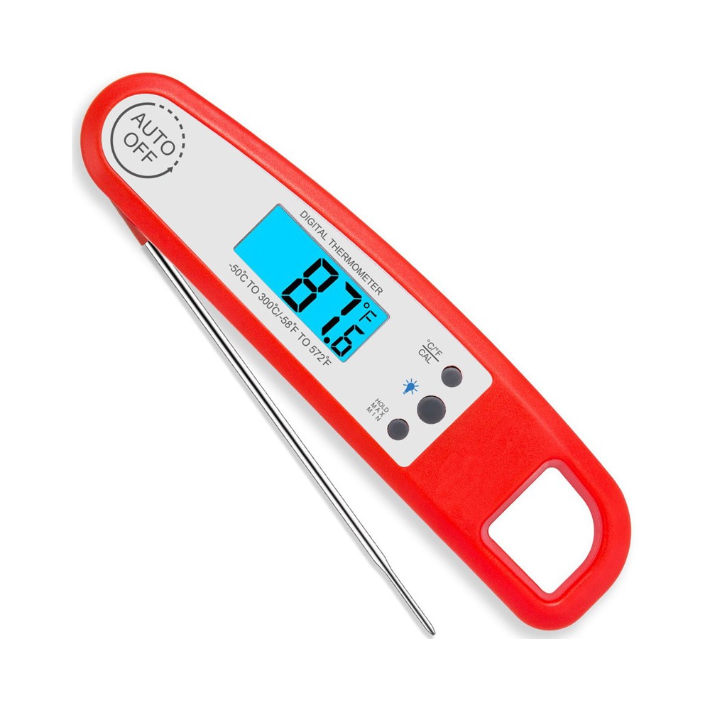 Instant Reading Food Thermometer Waterproof Electronic BBQ Thermometer